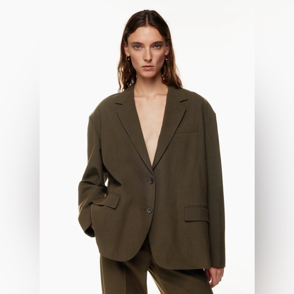 ARITZIA New Vogue Rich Cocoa Oversized Blazer - Picture 1 of 16